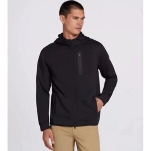 VRST Full Zip Hoodie Mens Small Black NWT Performance Tech Stretch Jacket